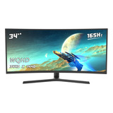 Monitor Curved Gamer 51risc Riq34v 34 Pulgadas 165hz Negro 