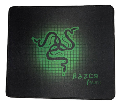 Almohadilla Mouse Pad Gamer Borde Cosido Compatible Razer Color Negro