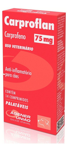 Carproflan 75 Mg Anti-inflamatório P/ Cães 14 Comprimidos