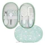 Kit Cuidados Higiene Para Bebês C/ Estojo Manicure Completo