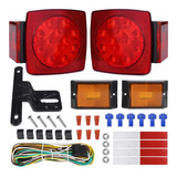 Wonenice Led Kit De Luces Traseras Sumergibles Para Remolque