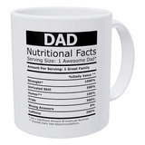 Datos Nutricionales De Papá Tazas Divertidas De Café Con Lec