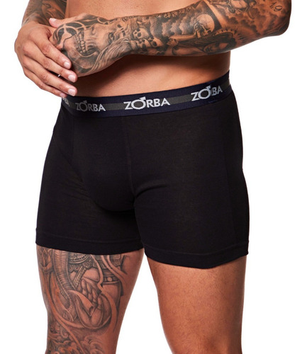 Kit Com 10 Cuecas Boxer Com Elástico Masculina Zorba Oferta