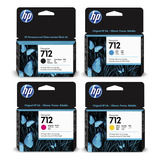 Juego Completo Tinta Hp 712 Original 