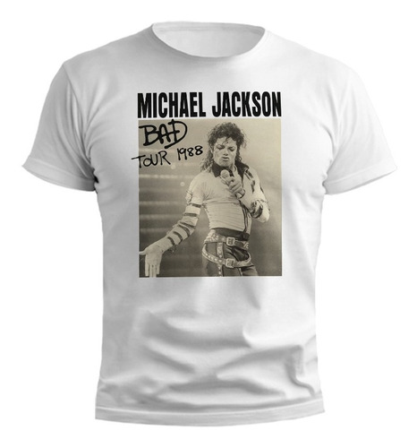 Remera Michael Jackson Bad Tour 1988 Diseño Exclusivo