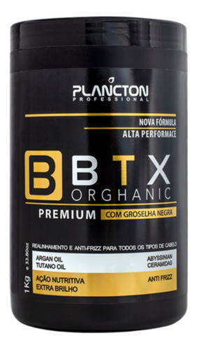 Btx Orghanic Plancton Hidratação Quiabo 1kg Bbtx Premium 