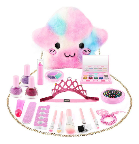 Set De Maquillaje Infantil, Para Niñas, Lavable