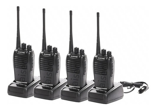 Kit 4 Radios Comunicador 777s 16 Canais Profissional Ht Uhf