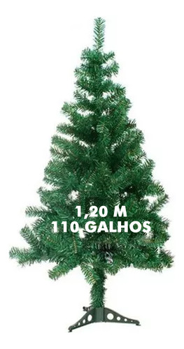 Arvore Natal Pinheiro Reforçada 1,20m Leve Portátil Desmonta