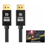 Cable Displayport V2.1 Uhd De Hasta 240hz (2k) 2,0 Mts