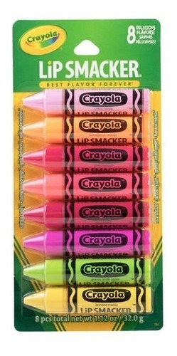 Lip Smacker Crayola Balsamos Labiales Crayola Party Pack 8pz