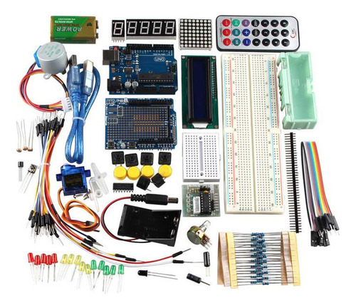 Kit De Placa De Pruebas Learning Kit Servo Wire R3 Uno Jumpe