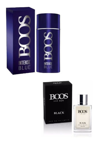 Perfume Boos Promo Black + Intense Blue De Hombre Nacionales