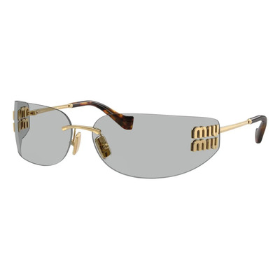 Lentes de Sol Miu Miu de Metal Dorado con Protección UV para Adultos | Meses sin interés