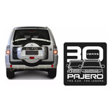 Adesivo Emblema 30 Anos Pajero Full Hpe Traseiro Resinado