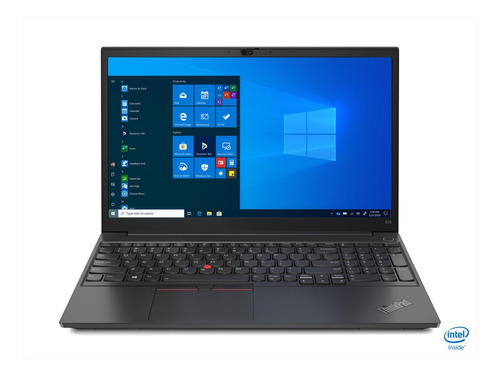 Portátil Lenovo Thinkpad E15 Gen 2 (intel) Black 15.6 , Intel Core I7 1165g7  16gb De Ram 512gb Ssd, Intel Iris Xe Graphics G7 96eus 1920x1080px Windows 10 Pro