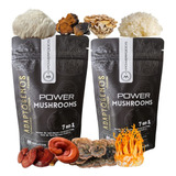 Hongos Adaptógenos 100% Puros Mushrooms Blend 7 En 1 - Pack2