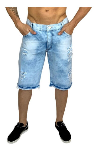Shortes Jeans Bermuda Sarja Masculina Barato Promoção