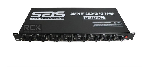 Amplificador De Fone Santo Angelo Af8 Preto Estéreo