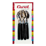 Cucharita Te X12 Carol Mango Negro