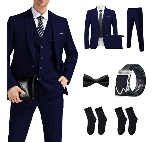 Traje De Negocios 3 Piezas Traje Casual Para Hombre | Envío gratis