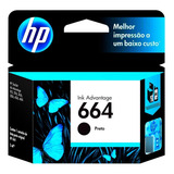 Cartucho Impressora Tinta Original Hp 664 Preto 2ml 2676