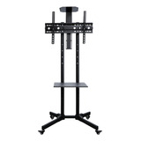 Suporte Pedestal Tv 32 A 75 Com Rodízios Rack-100 Aquário