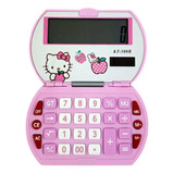 Calculadora Portátil Plegable Con Diseño De Hello Kitty Color Rosa