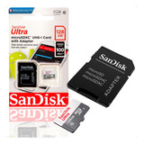Cartão Memória Sandisk Ultra Sdsqunr Com Adaptador Sd 128gb