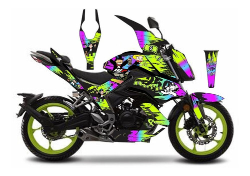 Italika 250z 2019 Personalizacion Graficos Calcas Stickers