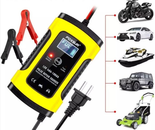 Cargador Inteligente, Tester Bateria 12v Automovil Y Moto 