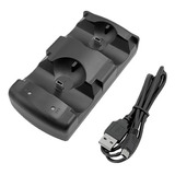 Para Cargador De Controlador Ps3 Move/ps3 De Doble Base