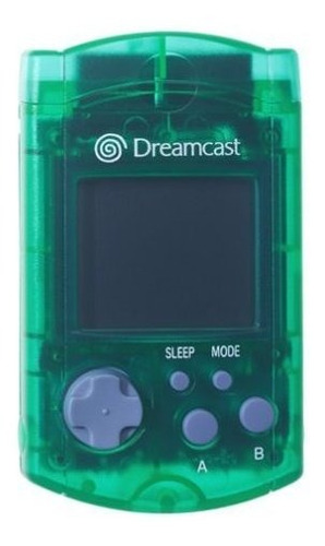 Sega Dreamcast Verde Visual Memoria De La Unidad Vmu.