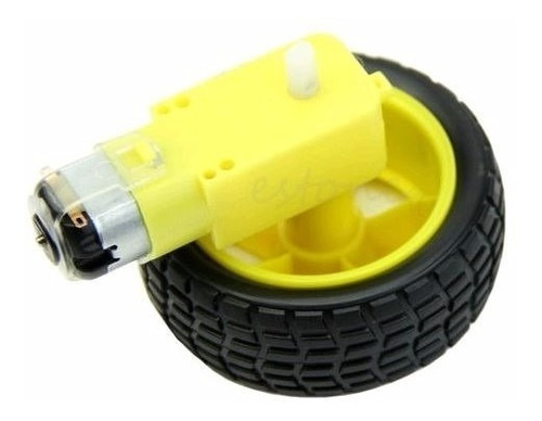 Motorreductor 3v-9v + Llanta 65mm Motor Arduino Robot Carro