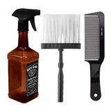 Kit Barbeiro Borrifador + Espanador + Pente Cabelo Barbearia