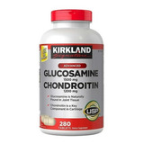 Kirkland Glucosamine 1500mg + Chondroitin 1200mg. 280 Cap. Sabor Neutro
