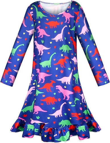 Camisón Pijama Manga Larga Diseño Unicornio 6-7 Años
