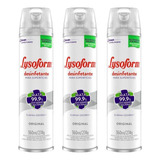 Kit 3 Desinfetante Lysoform Aerossol Geral 360ml Uso