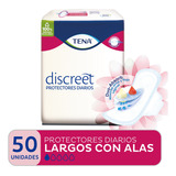 Tena Discreet Protector Diario Largo Con Alas X 50 Unidades 