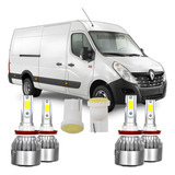 Lâmpada Super Led 6000k Renault Master Farol Milha Baixo