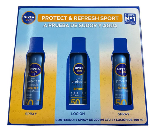 Kit Nivea Sun Protect & Refresh Sport 200mlc/u + Loción 