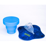 Copa Menstrual Angel Cup (ch/gde) + Vaso + 1 Pantiprotector