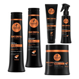 Kit 5 Unid Encorpa Cabelo 500ml Haskell Revigora Alto Estima