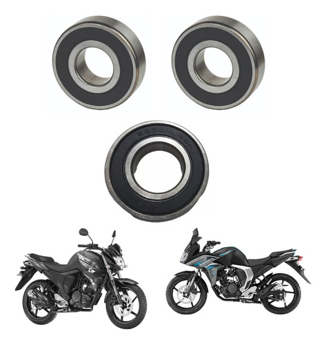 Baleros Rueda Trasera Y Porta Sprock Yamaha Fz16 Fazer Fz2.0