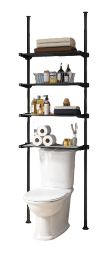 Organizador De Baño De 92'' A 116'' De Alto/negro