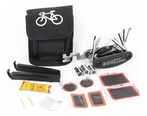 Kit Despinche Multi Herramienta Bicicleta Parches De Goma