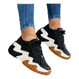 Plataforma Cuña Casual Zapatillas Deporte Mujer Zapato Tenis