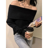 Suéter Coreano Pullo Slim Fashion Para Mujer, Tejido Con Hom