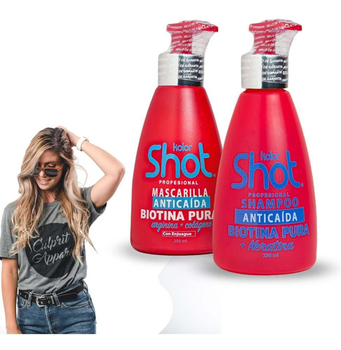 Kit Shampoo Anticaida + Mascarilla Cola De Caballo Y Biotina