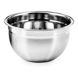 Tigela Bowl Aço Inox 18cm Fundo Multiuso Confeitaria Receita